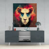 Lion Clown Glass Wall Art || Designer Collection by Insigneart USA