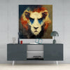 Lion Clown Glass Wall Art || Designer Collection by Insigneart USA