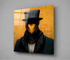 The Beak Behind the Masks Glass Wall Art || Designer Collection by Insigneart USA
