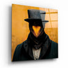The Beak Behind the Masks Glass Wall Art || Designer Collection by Insigneart USA