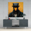 The Beak Behind the Masks Glass Wall Art || Designer Collection by Insigneart USA