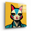 Ms. Cat Glass Wall Art || Designer Collection by Insigneart USA