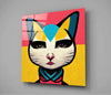 Ms. Cat Glass Wall Art || Designer Collection by Insigneart USA