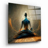 Meditation Glass Wall Art || Designer Collection by Insigneart USA