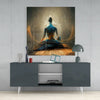 Meditation Glass Wall Art || Designer Collection by Insigneart USA
