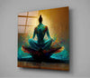 Meditation Glass Wall Art || Designer Collection by Insigneart USA