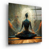 Meditation Glass Wall Art || Designer Collection by Insigneart USA