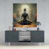 Meditation Glass Wall Art || Designer Collection by Insigneart USA