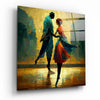 Dancing in the Rain Glass Wall Art || Designers Collection by Insigneart USA
