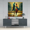 Dancing in the Rain Glass Wall Art || Designers Collection by Insigneart USA