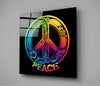 Peace Glass Wall Art || Designer Collection by Insigneart USA