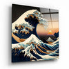Waves Glass Wall Art || Designer Collection by Insigneart USA