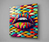 Lips Glass Wall Art || Designer Collection by Insigneart USA