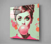 Audrey Hepburn Glass Wall Art || Designers Collection by Insigneart USA