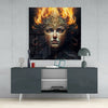 The Wrath of the Woman Glass Wall Art || Designer Collection by Insigneart USA