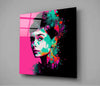 Audrey Hepburn Glass Wall Art || Designers Collection by Insigneart USA