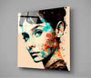 Audrey Hepburn Glass Wall Art || Designers Collection by Insigneart USA