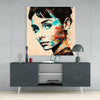 Audrey Hepburn Glass Wall Art || Designers Collection by Insigneart USA