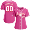 Custom Pink Classic Style White Authentic Baseball Jersey