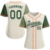 Custom Grey Two Tone Green Authentic Baseball Jersey