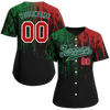 Custom Colorful Graffiti Pattern Green Authentic Baseball Jersey