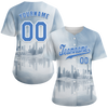 Custom White City Edition Blue Authentic Baseball Jersey BSBJ0a-bc0fbcd