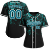 Custom Black 3D Pattern Aqua Authentic Baseball Jersey BSBJ0a-bc0fbdb