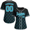 Custom Black 3D Pattern Aqua Authentic Baseball Jersey BSBJ0a-bc0fbdc