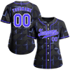 Custom Black 3D Pattern Purple Authentic Baseball Jersey BSBJ0a-bc0fbdf