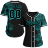 Custom Black Aqua 3D Pattern Black Authentic Baseball Jersey BSBJ0a-bc0fbd8