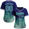 Custom Blue Aqua 3D Pattern Aqua Authentic Baseball Jersey BSBJ0a-bc0fbd9