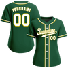 Custom Green Classic Style White Authentic Baseball Jersey