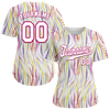 Custom Yellow Purple Tie Dye White Authentic Baseball Jersey BSBJ0a-bc0fbfc