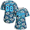 Custom Blue Hawaii Aqua Authentic Baseball Jersey BSBJ0a-bc0fbf7