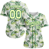 Custom Green Hawaii White Authentic Baseball Jersey BSBJ0a-bc0fb70