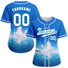 Custom Blue Hawaii White Authentic Baseball Jersey BSBJ0a-bc0fb7d