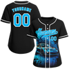 Custom Black Drift Fashion Aqua Authentic Baseball Jersey BSBJ0a-bc0fb8a