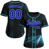 Custom Black Aqua Drift Fashion Blue Authentic Baseball Jersey BSBJ0a-bc0fb89