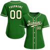 Custom Green Classic Style White Authentic Baseball Jersey