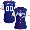 Custom Blue White Raglan Sleeves White Authentic Baseball Jersey