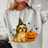 Halloween Witchy Dogs Shirt or Sweatshirt – Cute Unisex Fall Graphic Tee, Relaxed Fit - Part1 by Dog Mom Hat