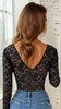 Lace Long Sleeve Bodysuit by 3wishes.com