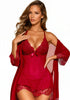Lovely Sheer Babydoll and Robe Set by 3wishes.com