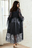 Long Satin and Lace Robe by 3wishes.com