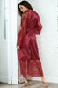 Long Satin and Lace Robe by 3wishes.com