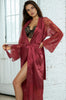 Long Satin and Lace Robe by 3wishes.com