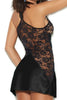 Plus Size Satin and Lace Nightie by 3wishes.com