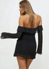 Bell Sleeve Mini Dress by 3wishes.com