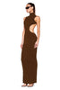 Backless Floor Length Dress by 3wishes.com