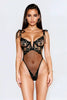 Tied Up Mesh and Lace Teddy by 3wishes.com